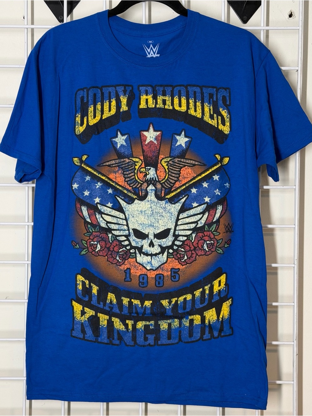 Ripple Junction Men’s Royal Blue Cody Rhodes Graphic Tee Medium New W/O Tag